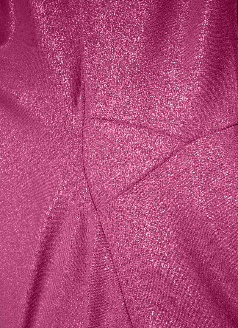 CRZ YOGA Women Butterluxe Matte Faux Leather No Front Seam Leggings 26.5'' Magenta Purple Classic Pattern