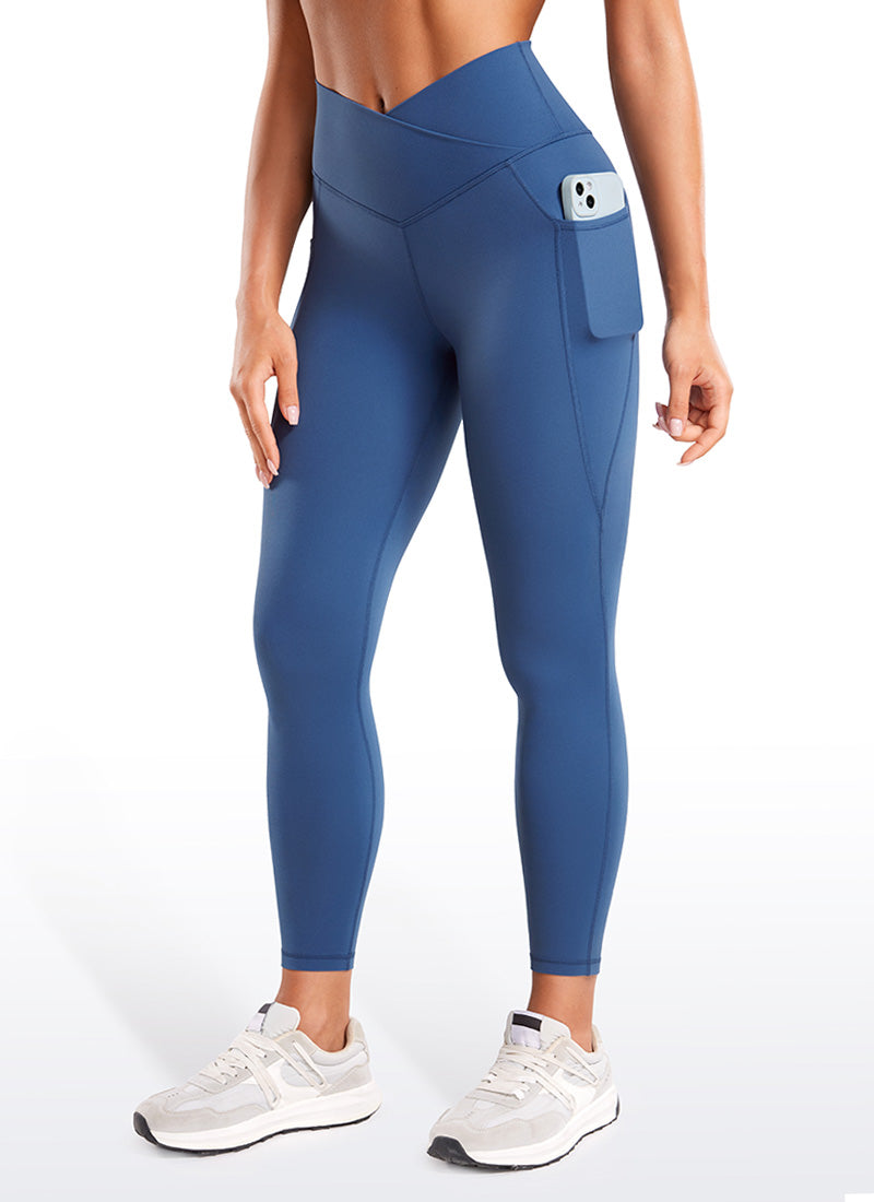 Butterluxe Yoga Pockets Leggings 25''- V Cross Waist