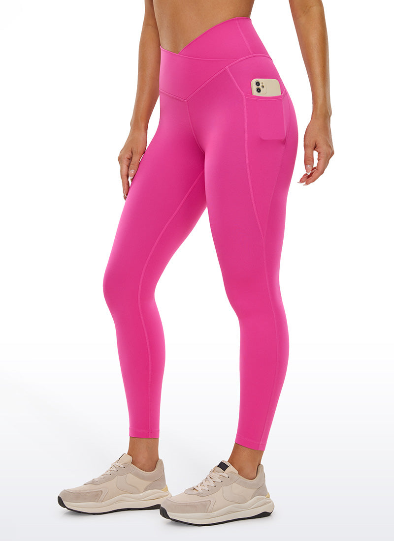 Butterluxe Yoga Pockets Leggings 25''- V Cross Waist