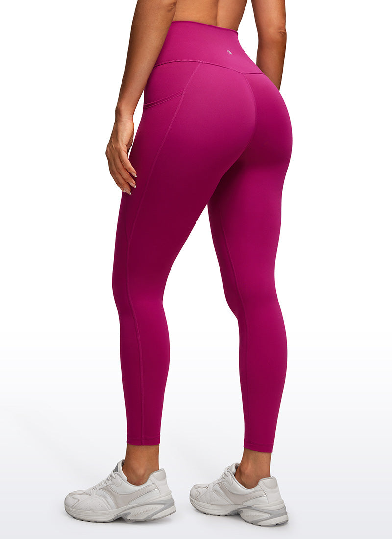 Butterluxe Yoga Pockets Leggings 25''- V Cross Waist