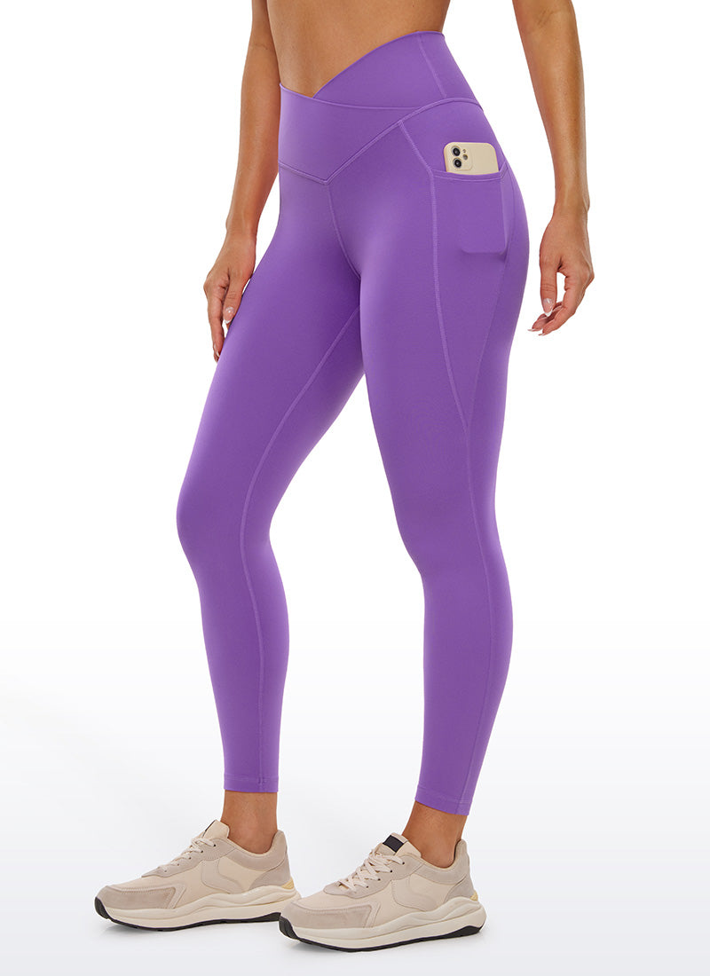 Butterluxe Yoga Pockets Leggings 25''- V Cross Waist