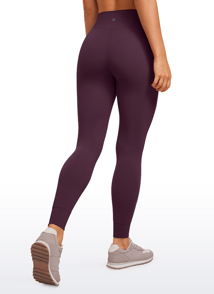 CRZ YOGA Womens Butterluxe High Waisted Joggers 27" with Pockets Magenta Purple