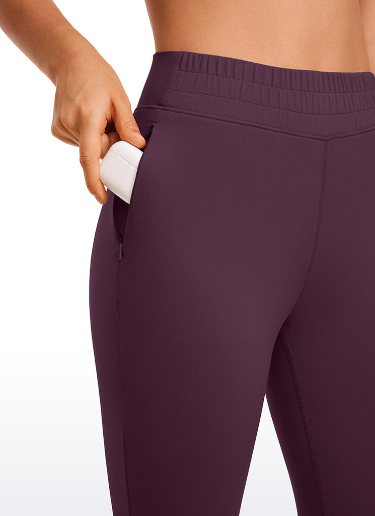 CRZ YOGA Womens Butterluxe High Waisted Joggers 27" with Pockets Magenta Purple