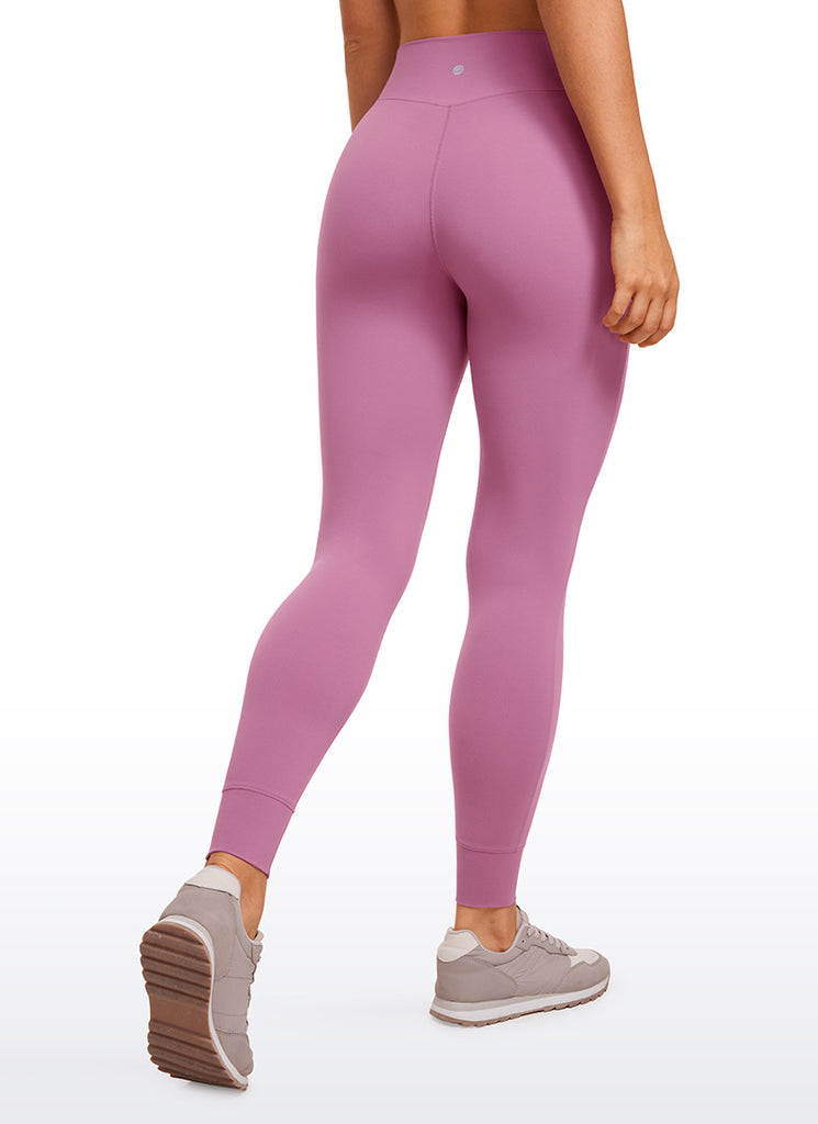 CRZ YOGA Womens Butterluxe High Waisted Joggers 27" with Pockets Olive Green