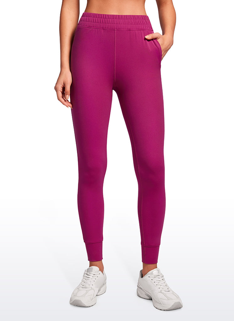 CRZ YOGA Womens Butterluxe High Waisted Joggers 27" with Pockets True Navy