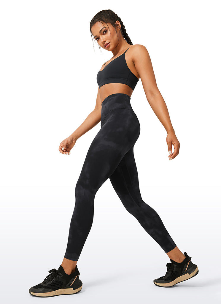 CRZ YOGA Women's Workout High Rise Butterlift Yoga Leggings 25'' Mysterious Grey