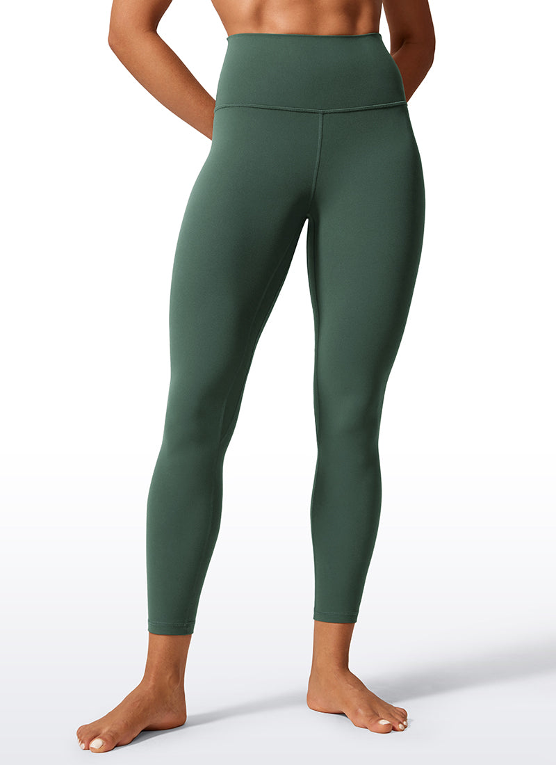 CRZ YOGA Women's Workout High Rise Butterlift Yoga Leggings 25'' Dark Forest Green