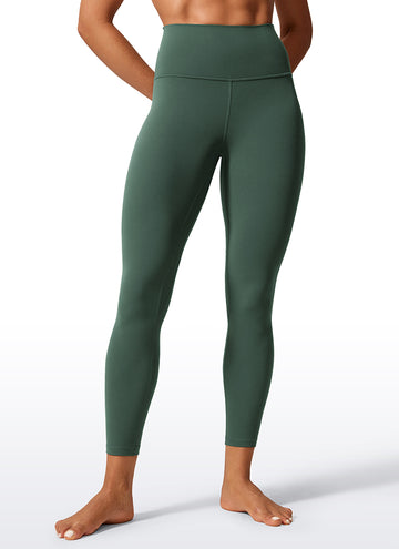 CRZ YOGA Women's Workout High Rise Butterlift Yoga Leggings 25'' Dark Forest Green