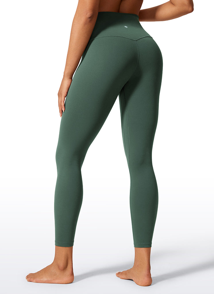 CRZ YOGA Women's Workout High Rise Butterlift Yoga Leggings 25'' Dark Forest Green
