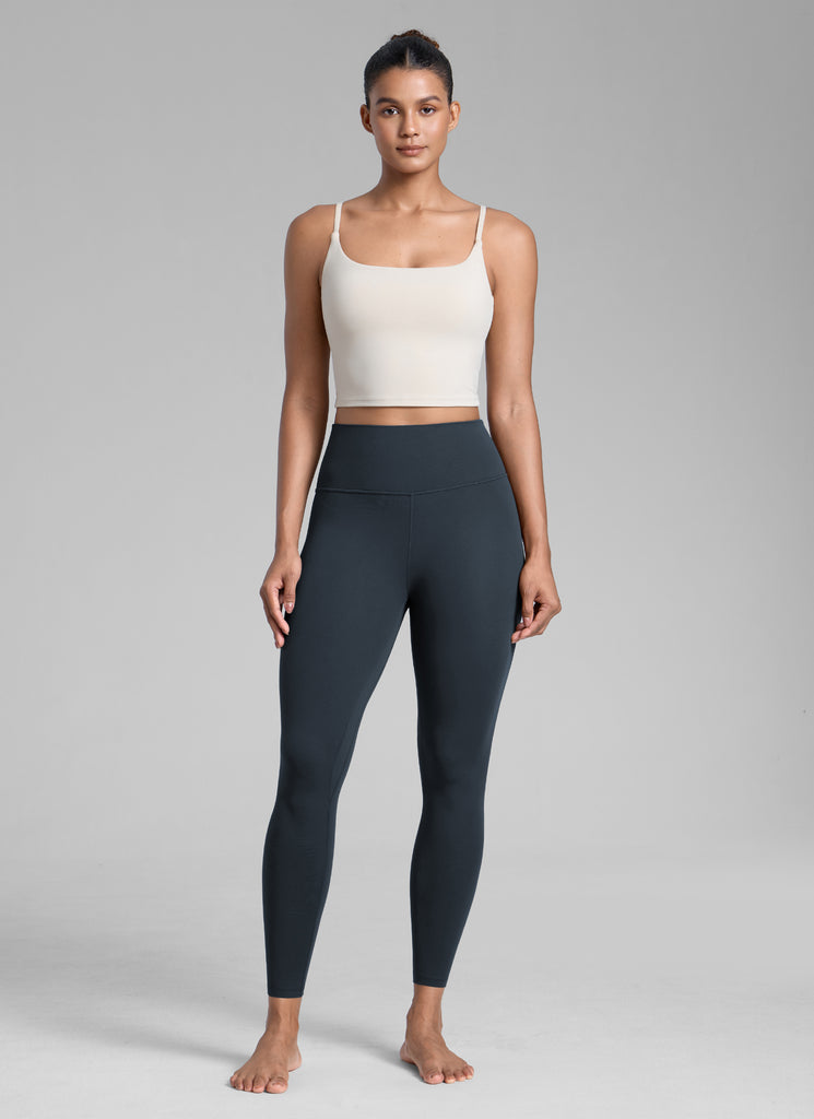 CRZ YOGA Women's Workout High Rise Butterlift Yoga Leggings 25'' Olive Green