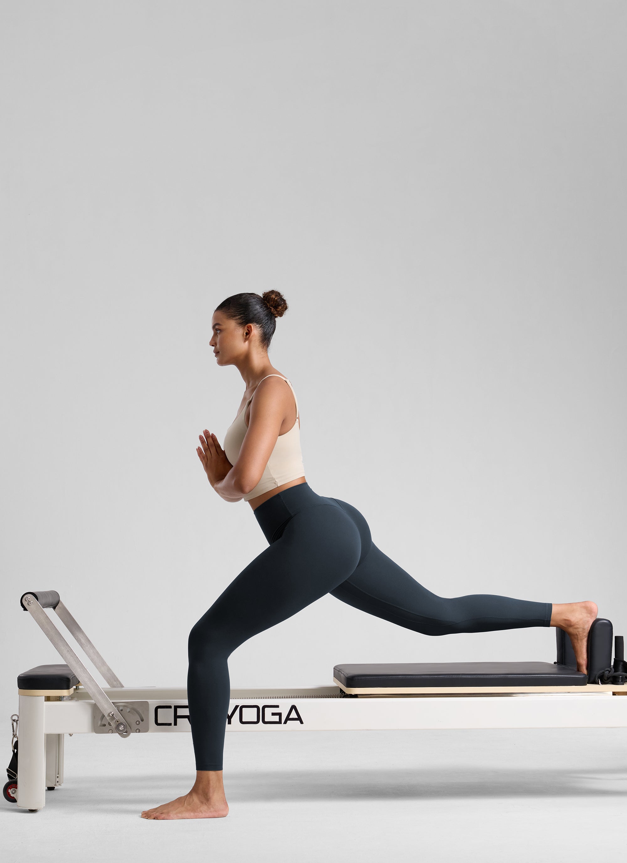 CRZ YOGA Women's Workout High Rise Butterlift Yoga Leggings 25'' True Navy