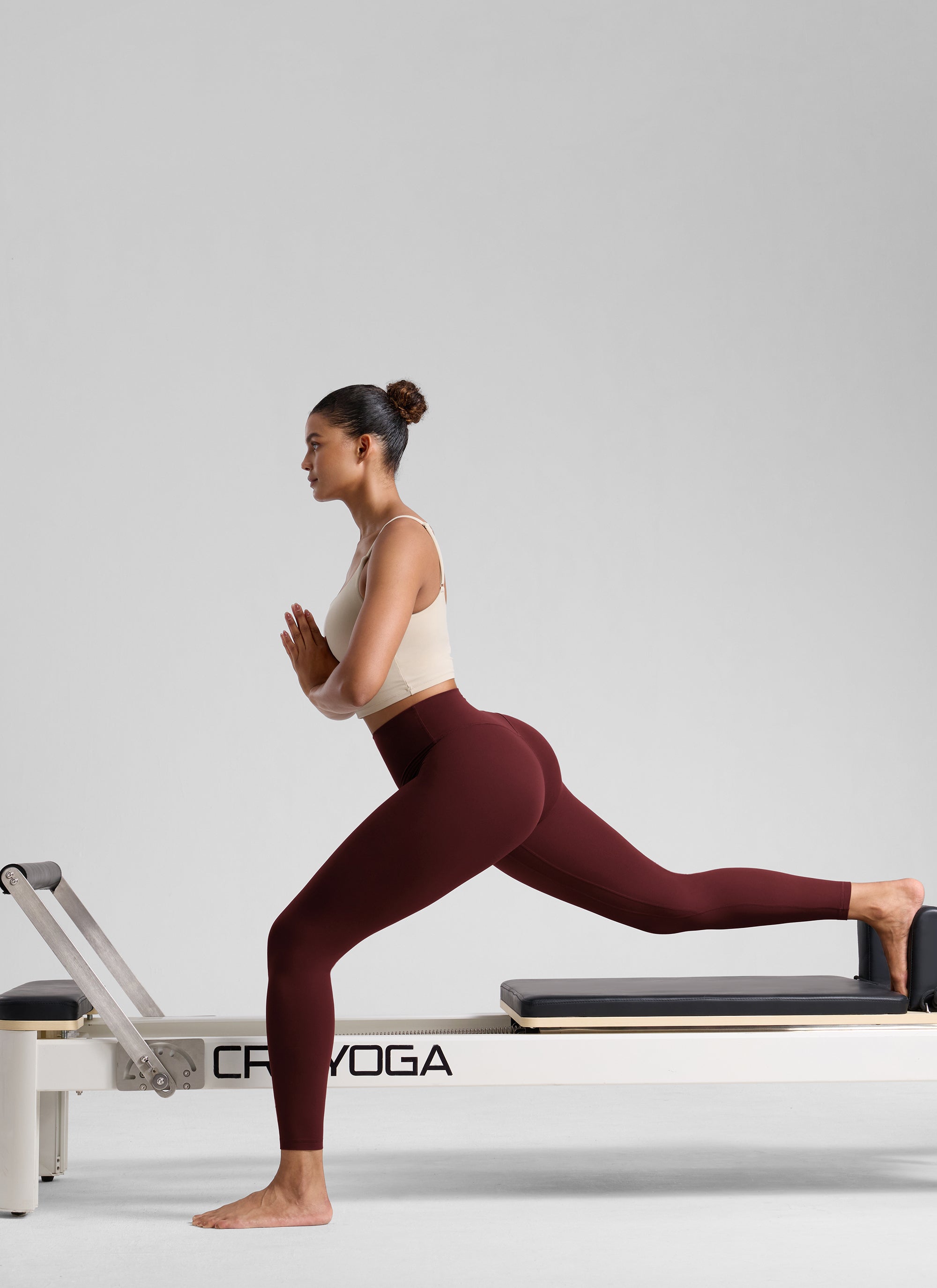 CRZ YOGA Women's Workout High Rise Butterlift Yoga Leggings 25'' Black Tie Dye Flowers