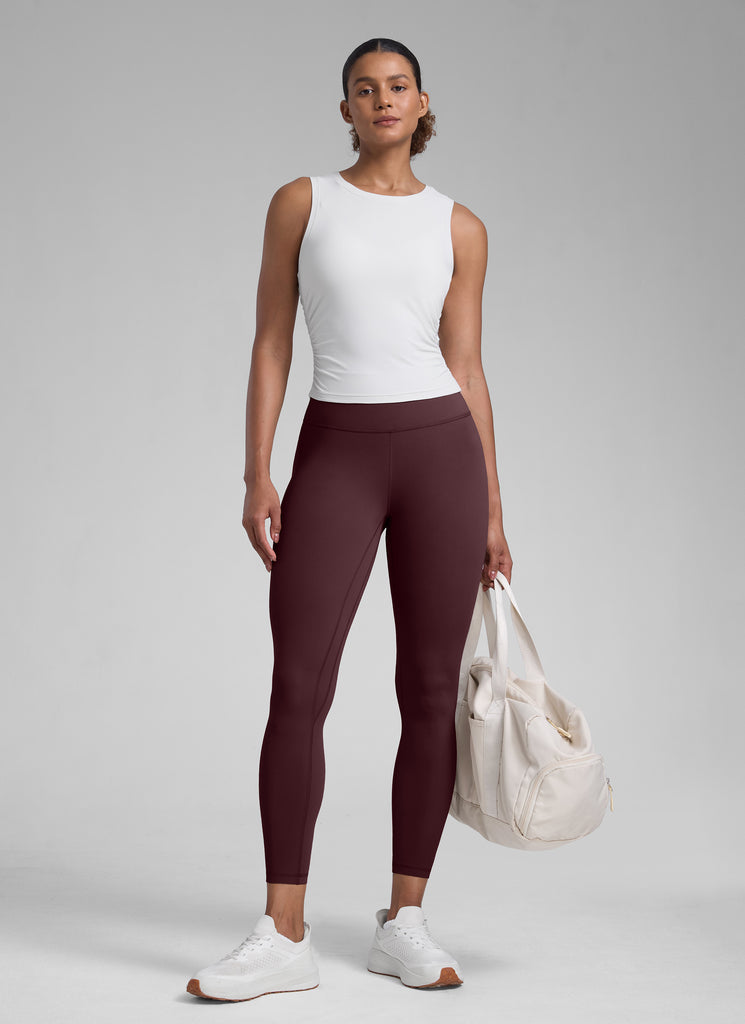 CRZ YOGA Women's Workout High Rise Butterlift Yoga Leggings 25'' Cascadia Green