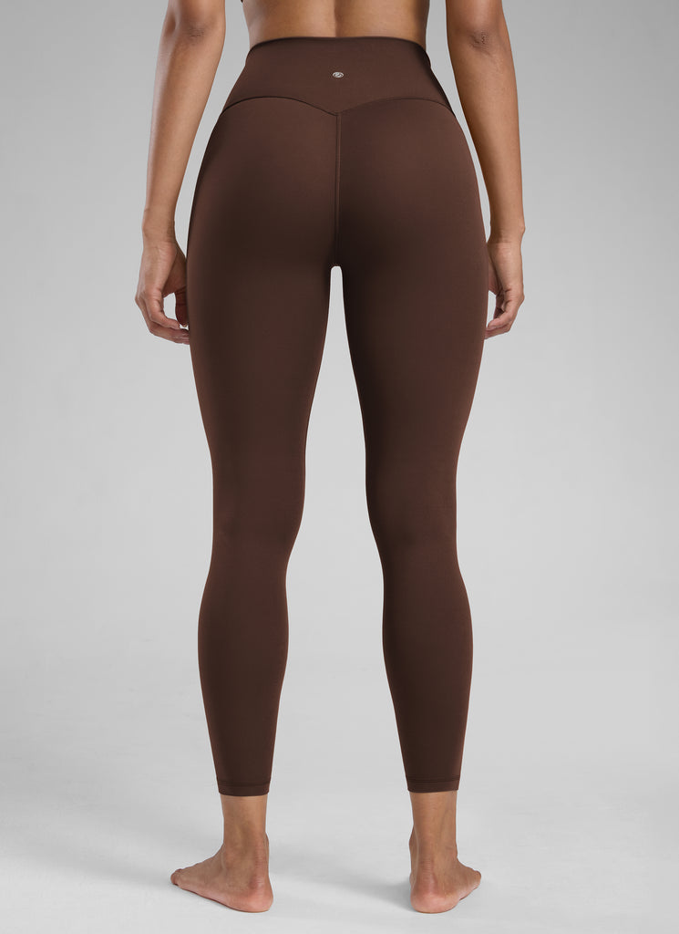 CRZ YOGA Women's Workout High Rise Butterlift Yoga Leggings 25'' Creamy Latte