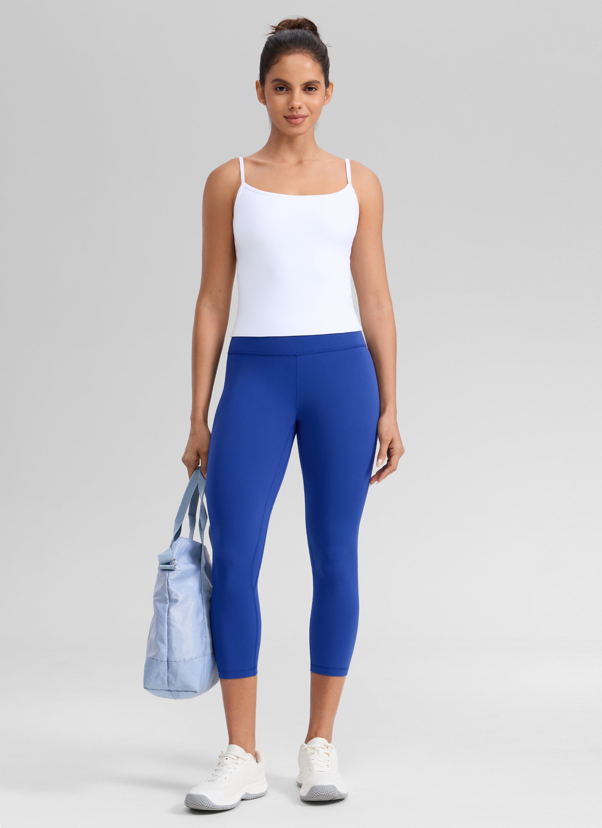 CRZ YOGA Women's High Waisted Capris Workout Leggings 21