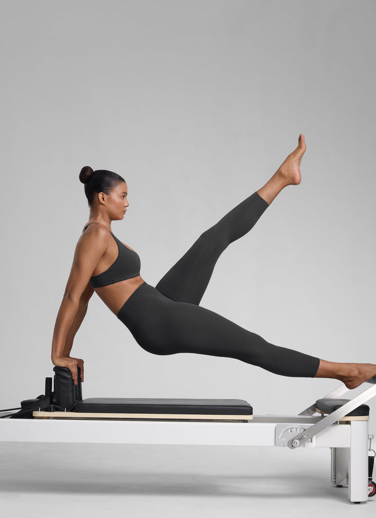 CRZ YOGA Women's High Waisted Capris Workout Leggings 23" Olive Green