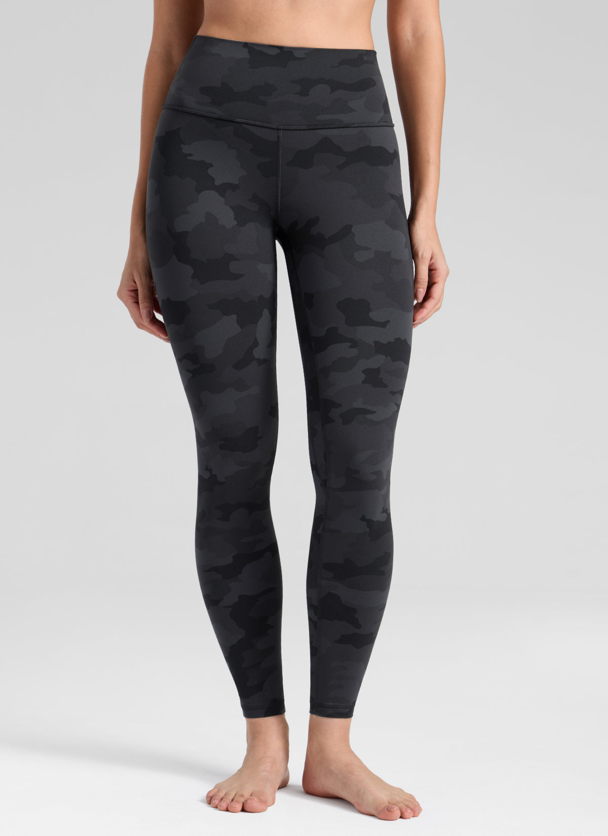 CRZ YOGA Women's Workout High Rise Butterlift Yoga Leggings 28'' Dark Grey Camouflage 2