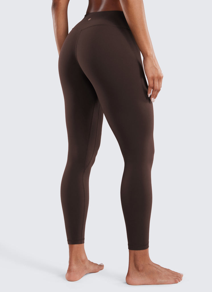 CRZ YOGA Women's Butterluxe Low Rise Workout Leggings 25" Hot Fudge Brown