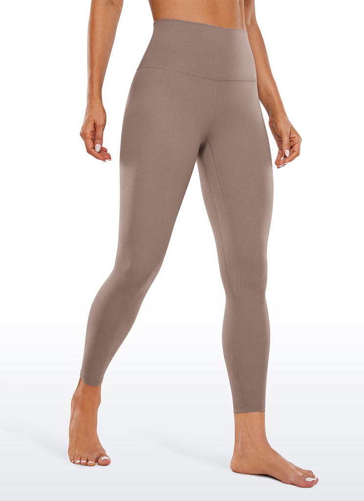 CRZ YOGA Women Butterluxe High Waisted Double seamed Yoga Leggings 25" Light Purple