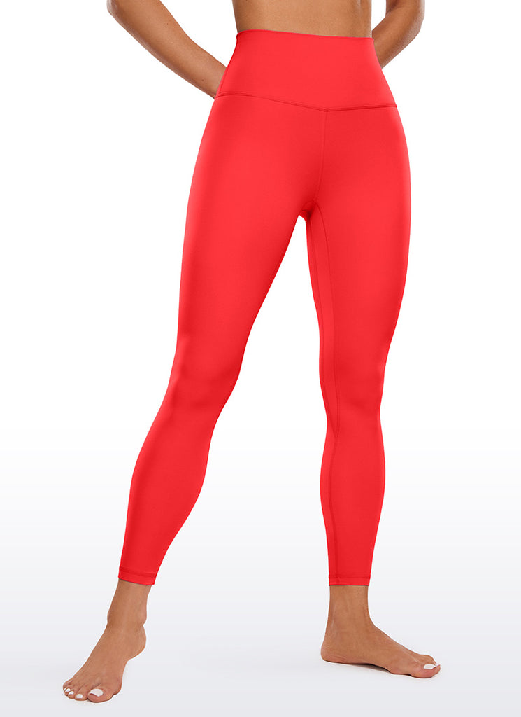 CRZ YOGA Women Butterluxe High Waisted Double seamed Yoga Leggings 25" Brown Purple