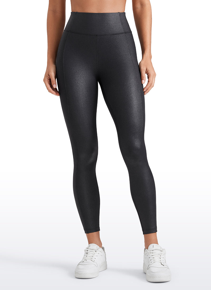 Butterluxe Matte Faux Leather Leggings with Back Side Pockets 25