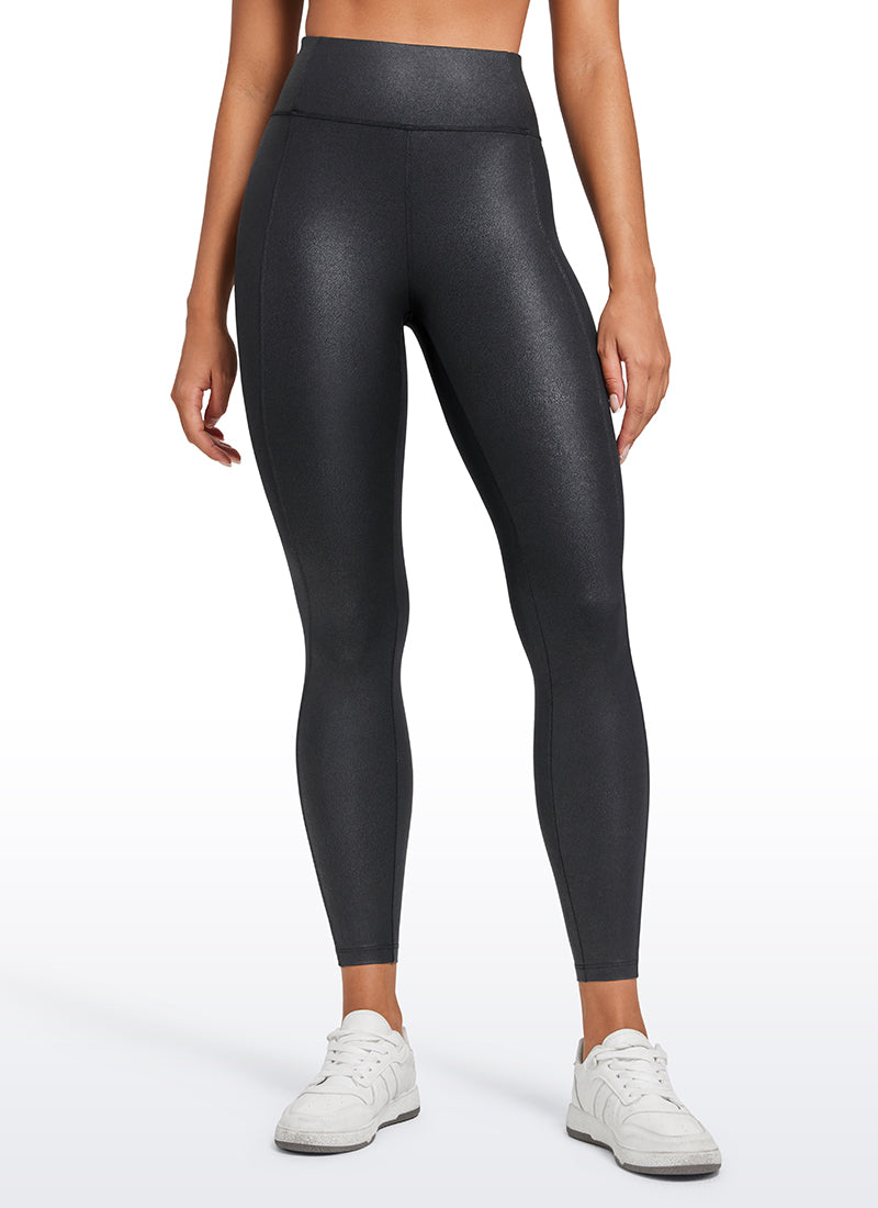 Butterluxe Matte Faux Leather Leggings with Back Pockets 25