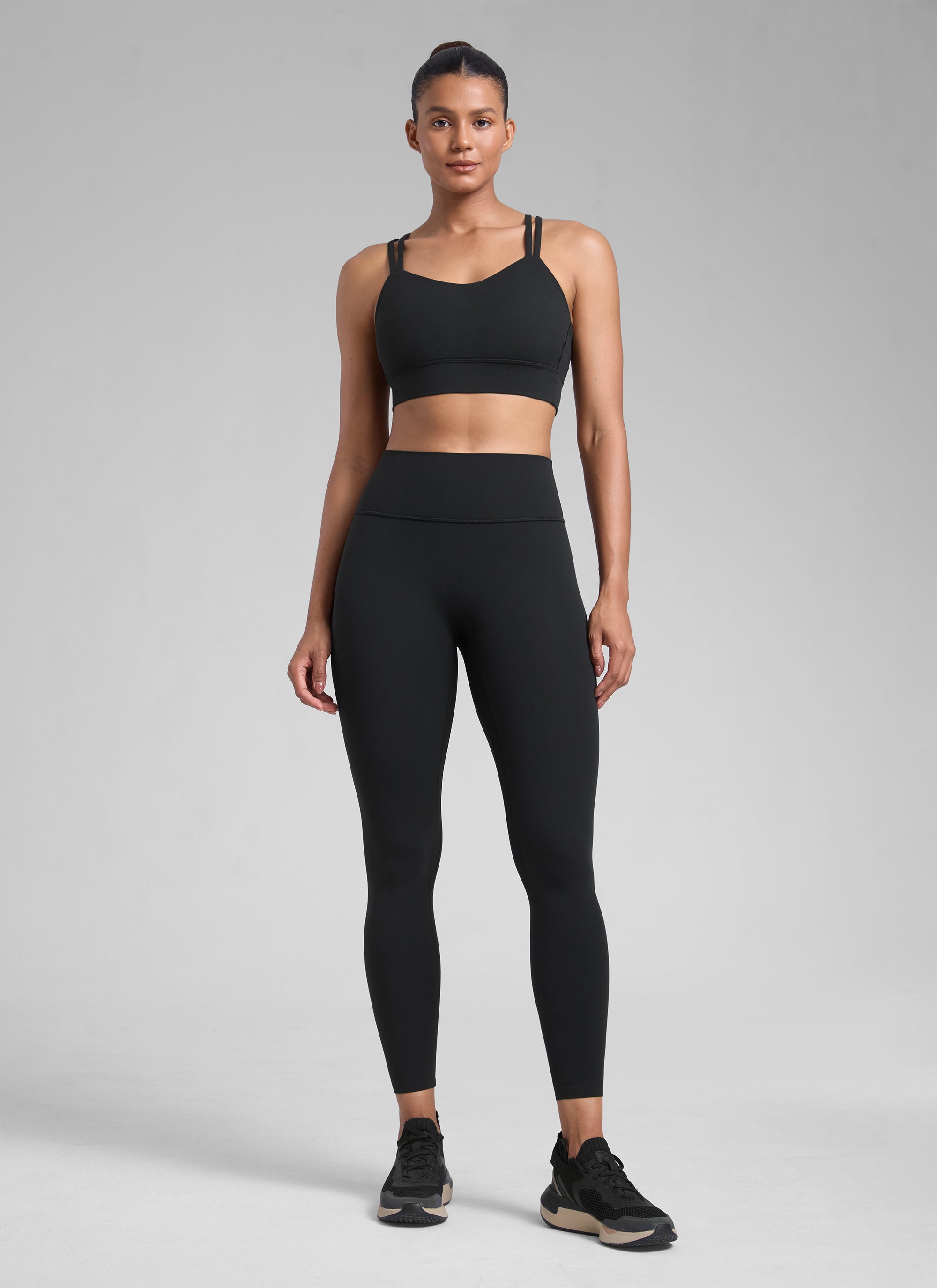 CRZ YOGA Women Butterlift High Rise Scrunch Butt Legging No Front Seam Black