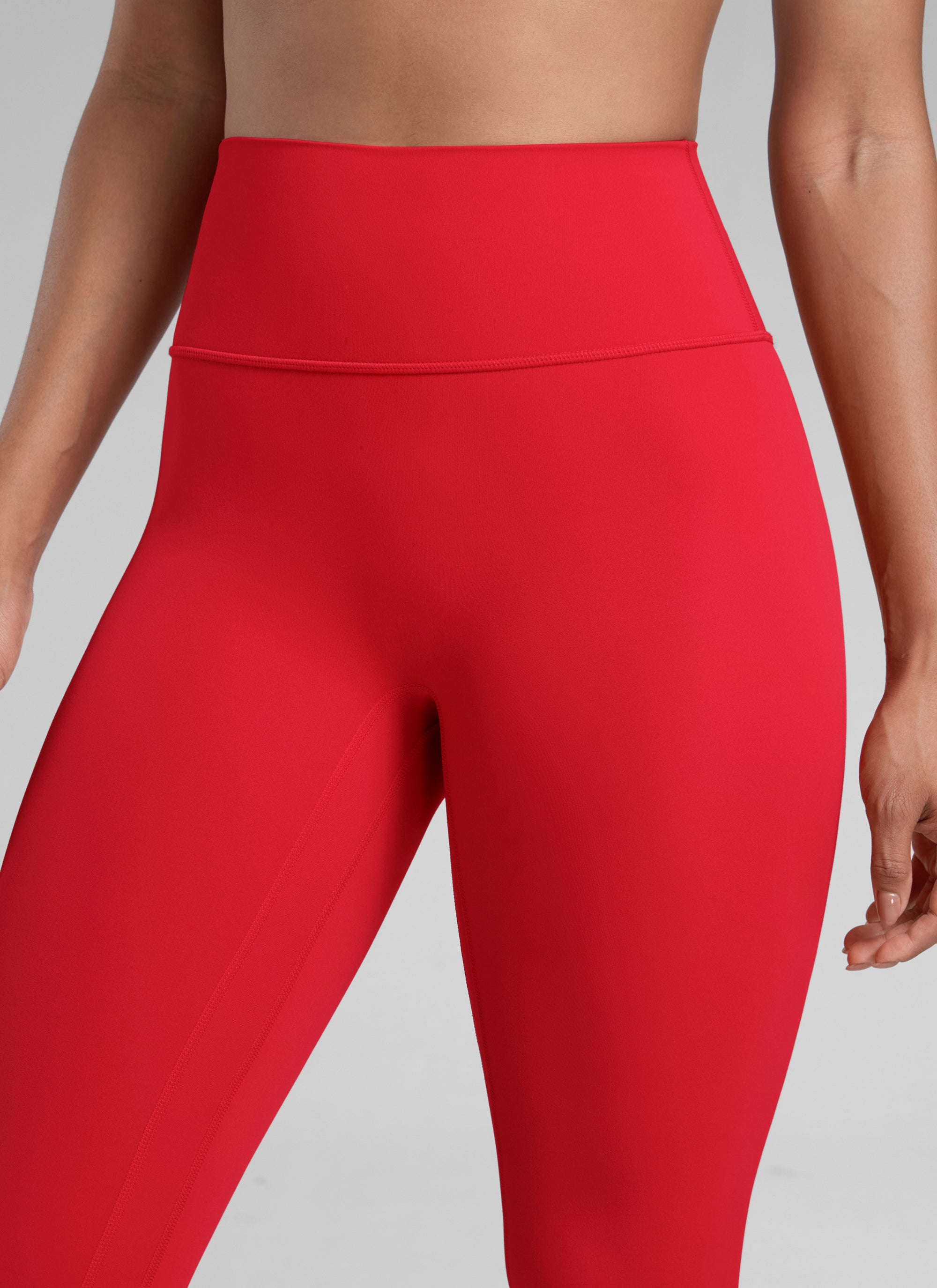 CRZ YOGA Women Butterlift High Rise Scrunch Butt Legging No Front Seam Aurora Red