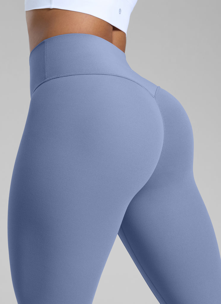 CRZ YOGA Women Butterlift High Rise Scrunch Butt Legging No Front Seam Oasis Blue