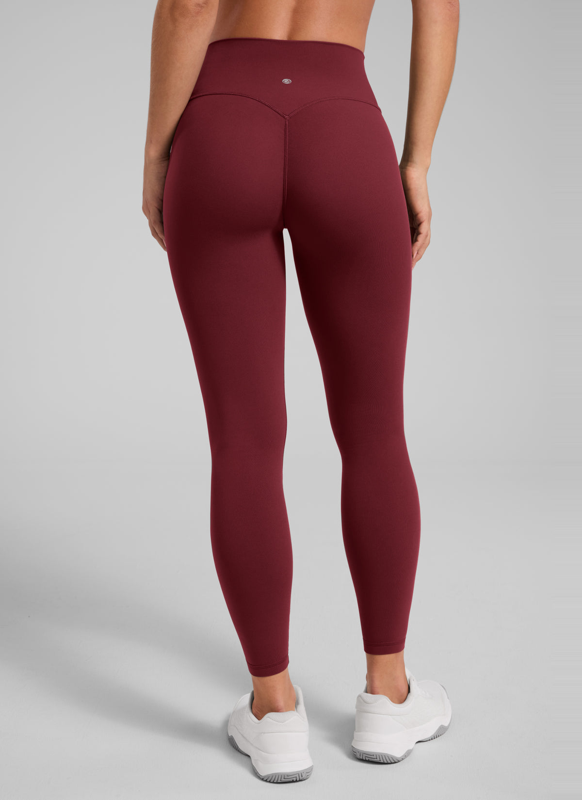 CRZ YOGA Women Butterlift High Rise Scrunch Butt Legging No Front Seam Burgundy Bay
