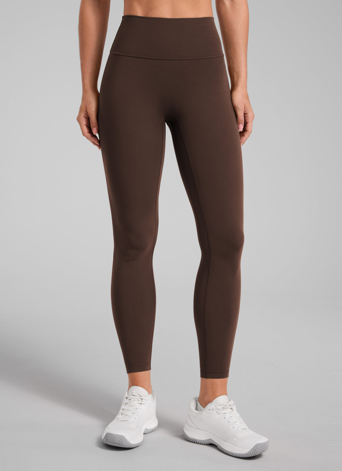 CRZ YOGA Women Butterlift High Rise Scrunch Butt Legging No Front Seam Walnut Brown