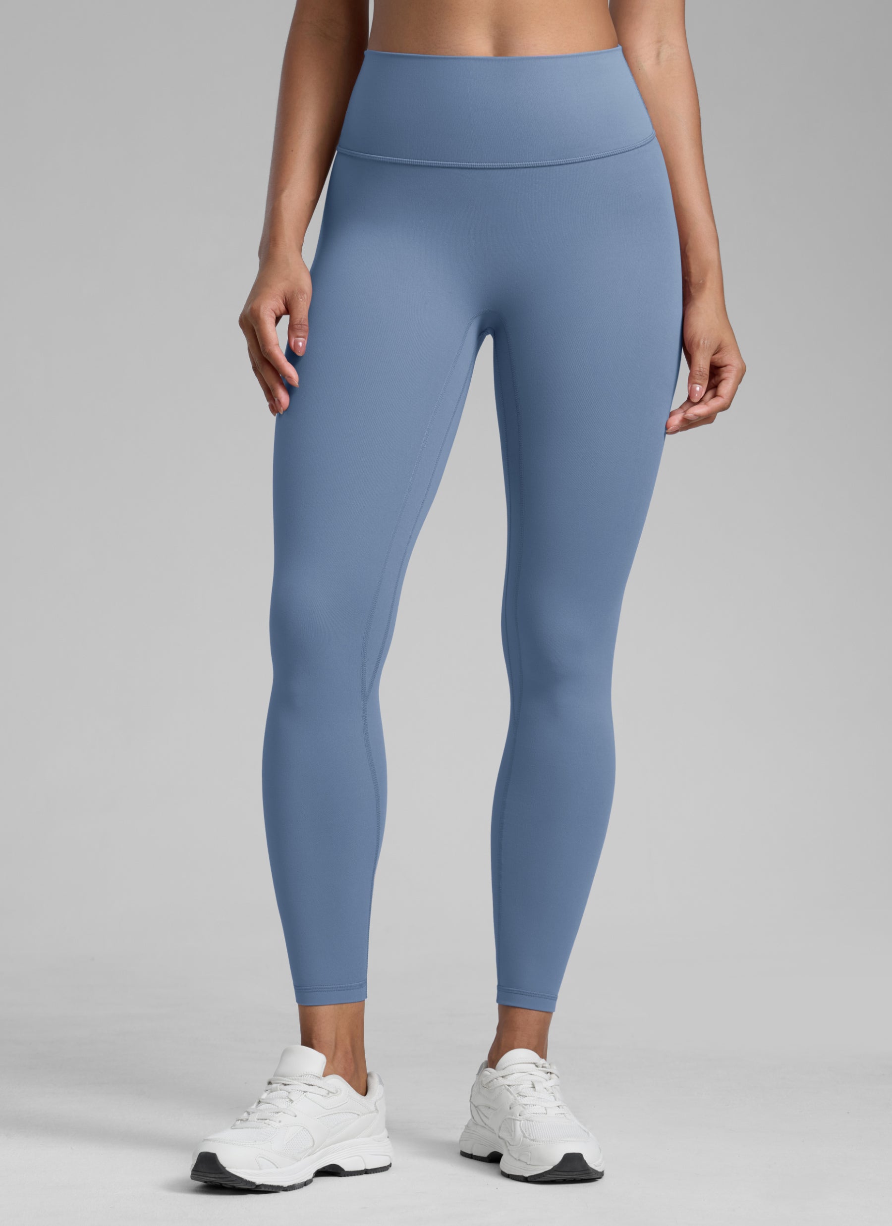 CRZ YOGA Women Butterlift High Rise Scrunch Butt Legging No Front Seam Washed Denim