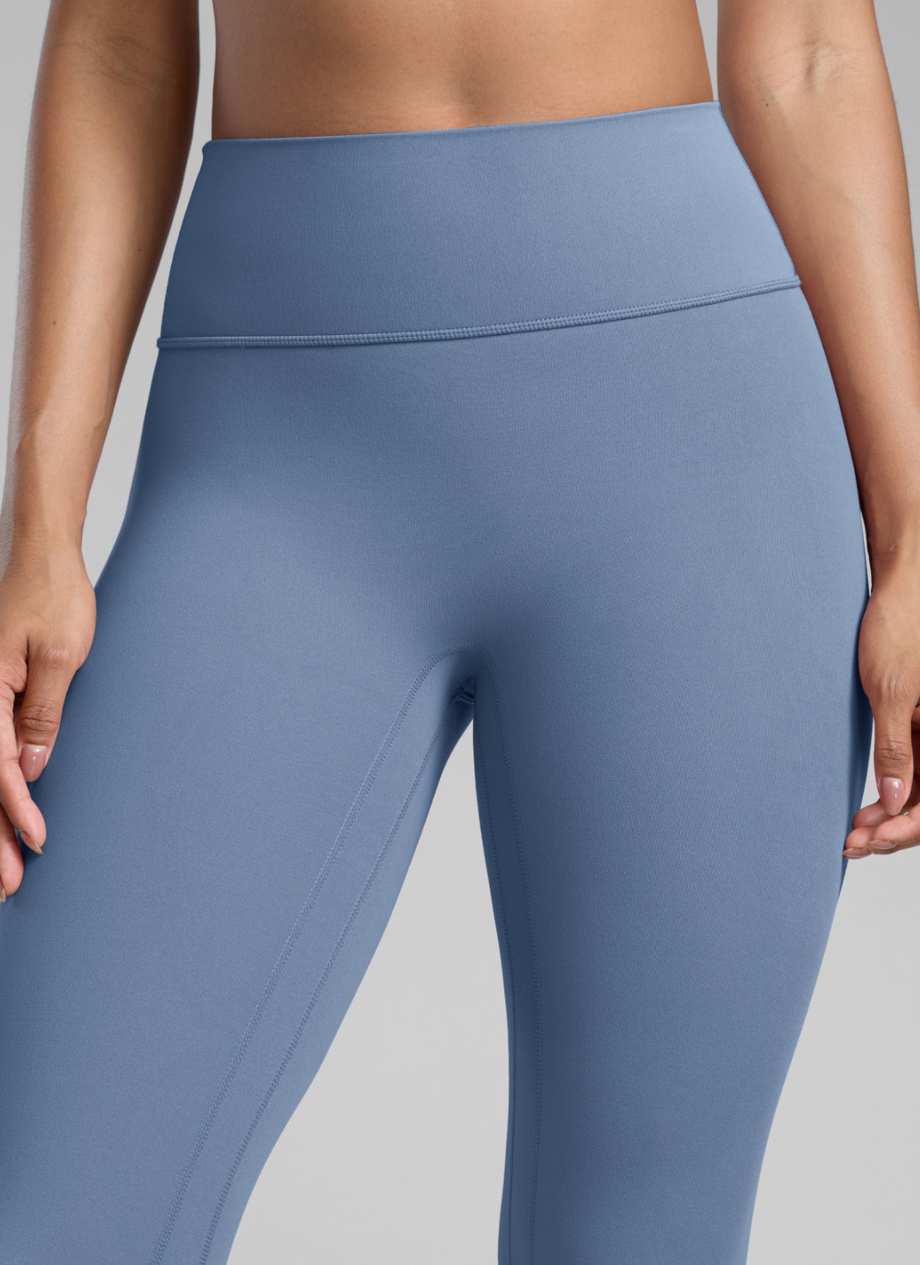 CRZ YOGA Women Butterlift High Rise Scrunch Butt Legging No Front Seam Washed Denim