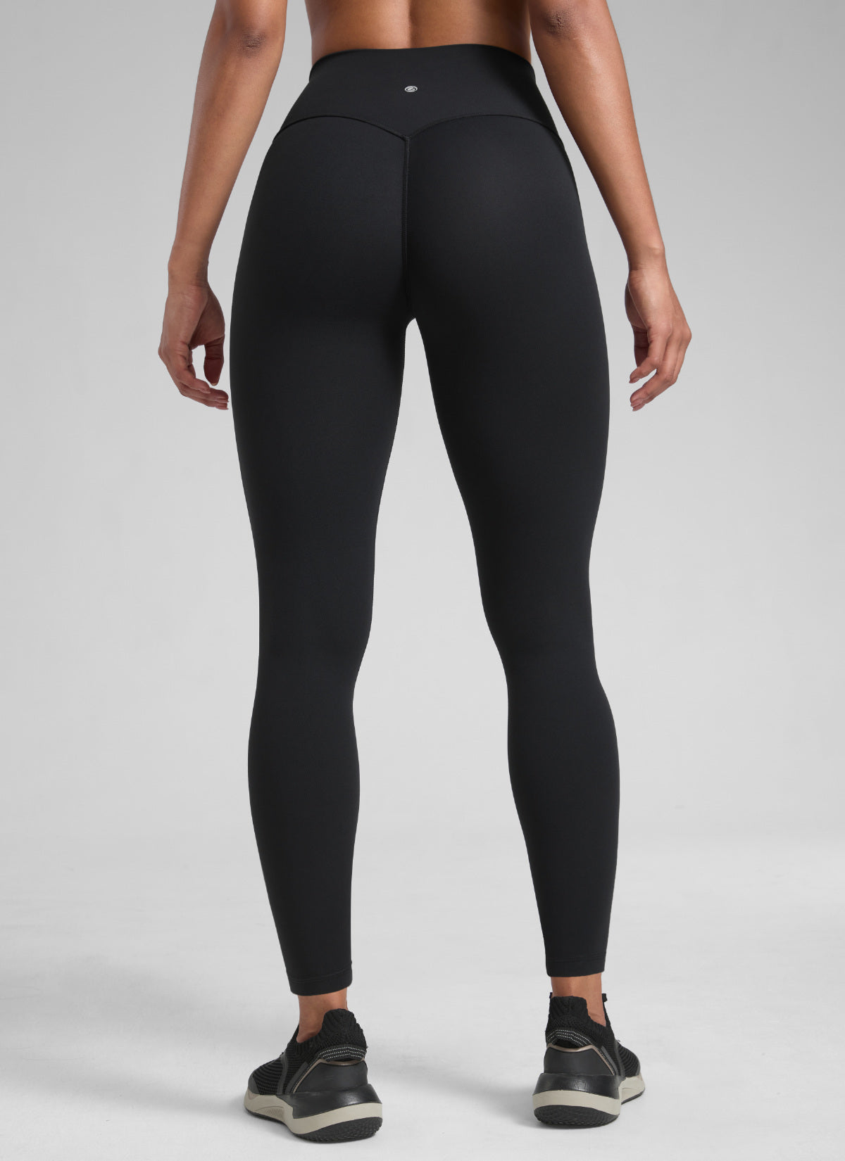 CRZ YOGA נשים Secretsculpt™ טייץ אימון ללא תפר קדמי 71 ס"מ שחור