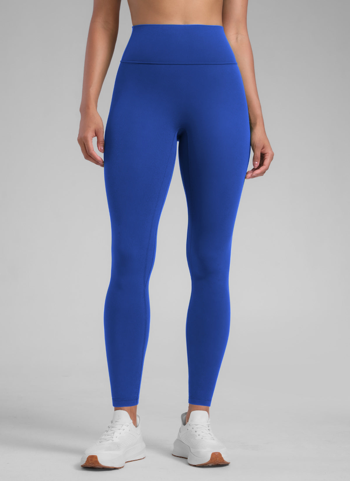 CRZ YOGA לנשים Secretsculpt™ טייץ אימון ללא תפר קדמי 71 ס"מ כחול גלים
