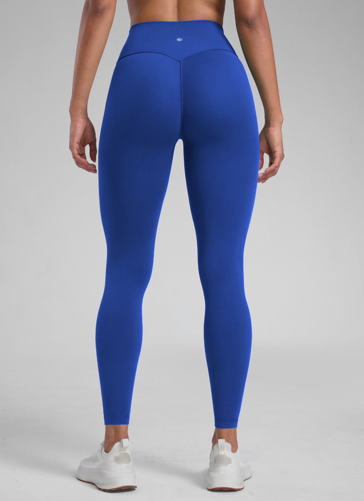 CRZ YOGA לנשים Secretsculpt™ טייץ אימון ללא תפר קדמי 71 ס"מ כחול גלים