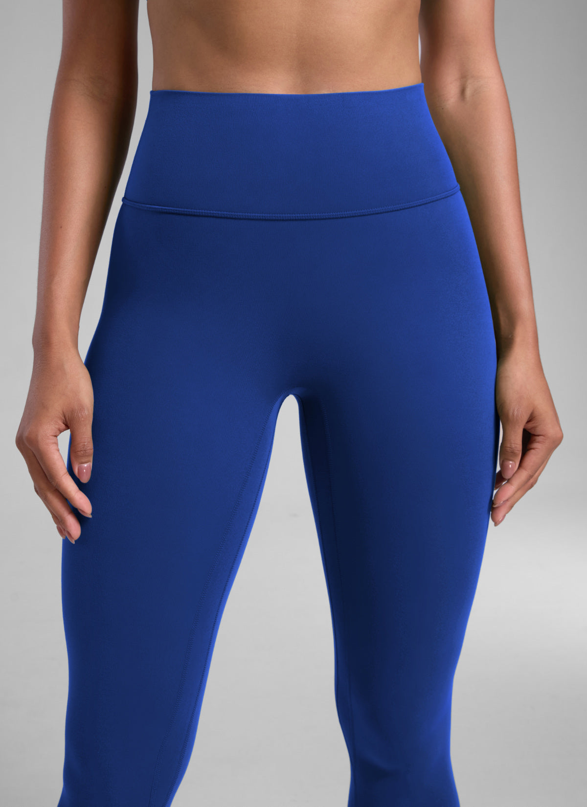 CRZ YOGA לנשים Secretsculpt™ טייץ אימון ללא תפר קדמי 71 ס"מ כחול גלים