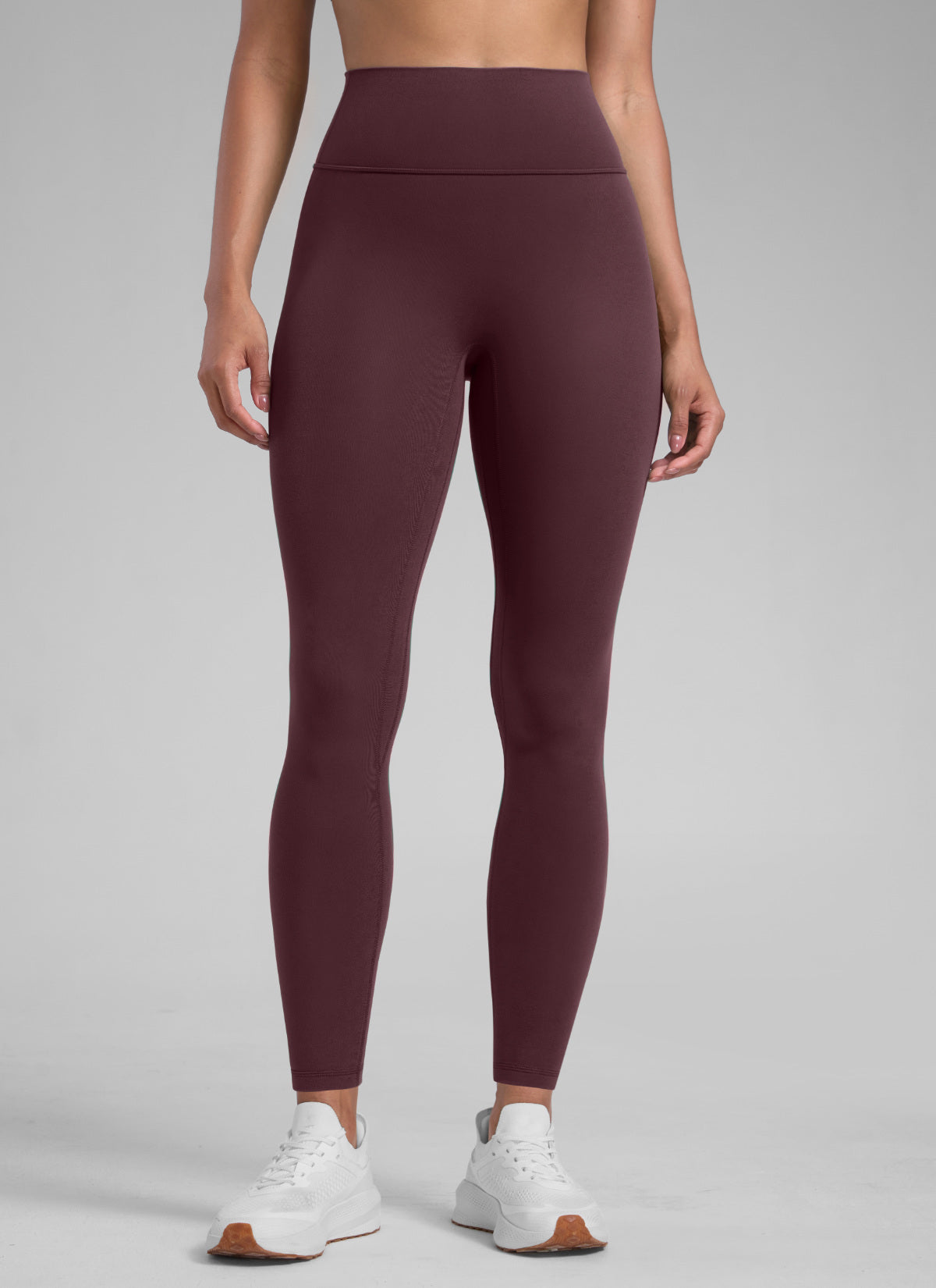 טייץ Secretsculpt™ לאימון לנשים של CRZ YOGA, ללא תפר קדמי, אורך 71 ס"מ, שזיף בשל