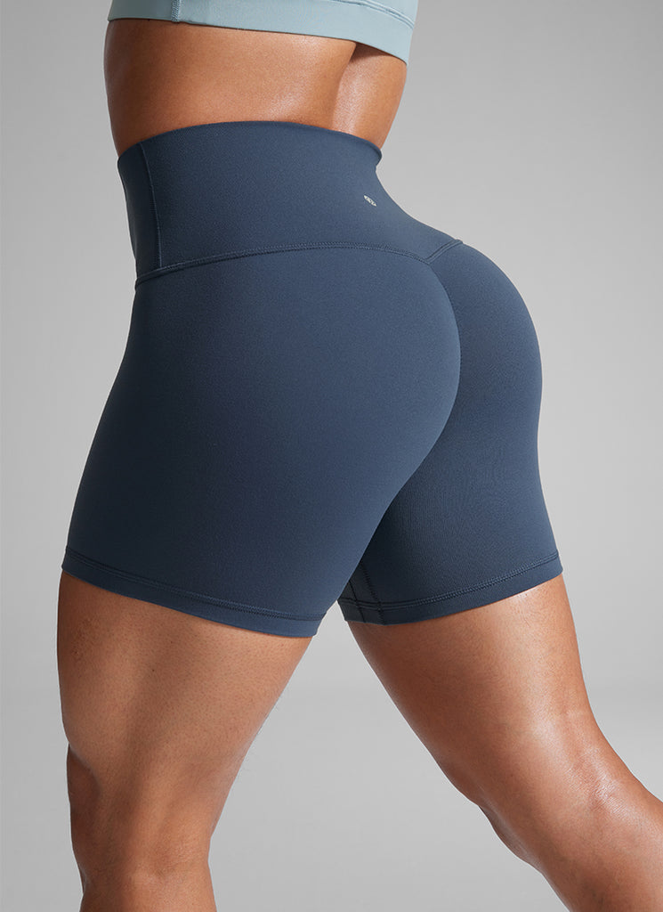 CRZ YOGA Womens Butterlift Scrunch Butt Atheletic Workout Biker Shorts Stelindigo