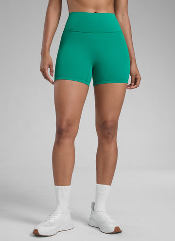 CRZ YOGA Womens Butterlift Scrunch Butt Atheletic Workout Biker Shorts Cascadia Green
