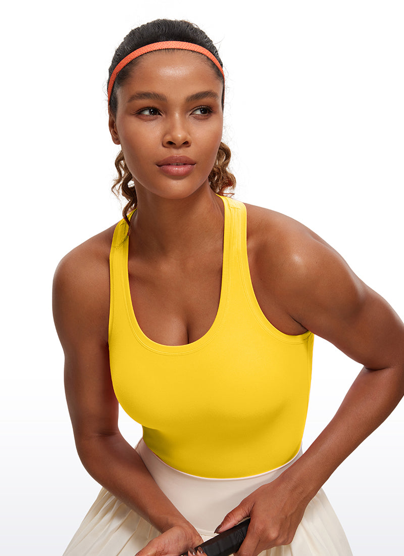 Butterluxe Racerback Waist Length Tank