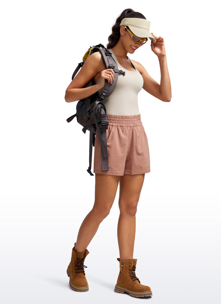 CRZ YOGA Women's Yoga Tight Fit Butterluxe Crewneck Tank Top Racerback Light Purple