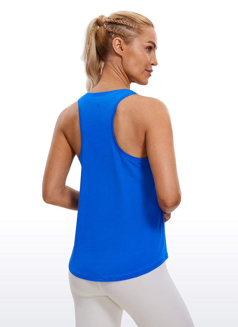 Pima Cotton Hip-Length Tank Racerback