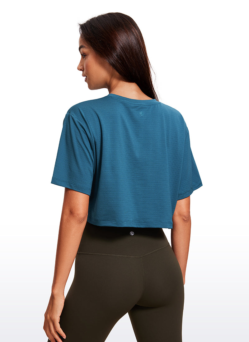 Lightweight Short Sleeves Cropped