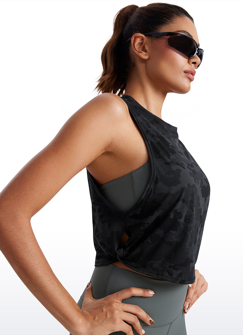 Pima Cotton Crop-Tank Big Armhole