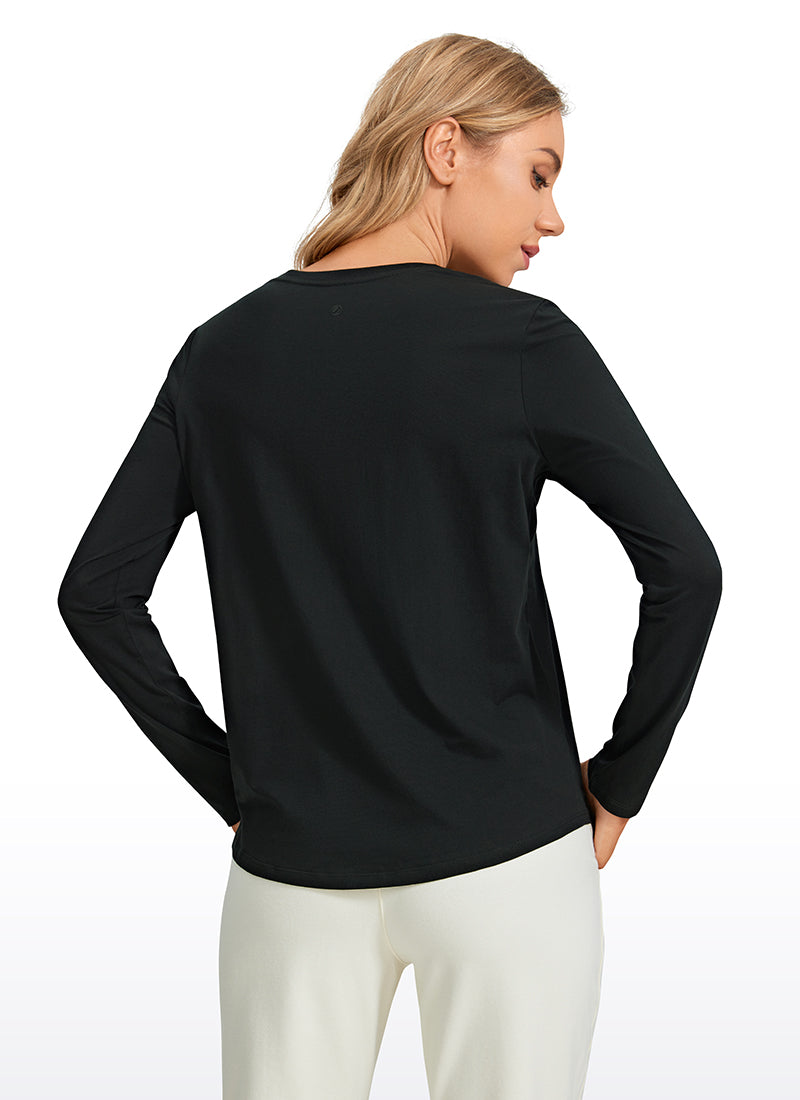 Pima Cotton Workout Long Sleeve