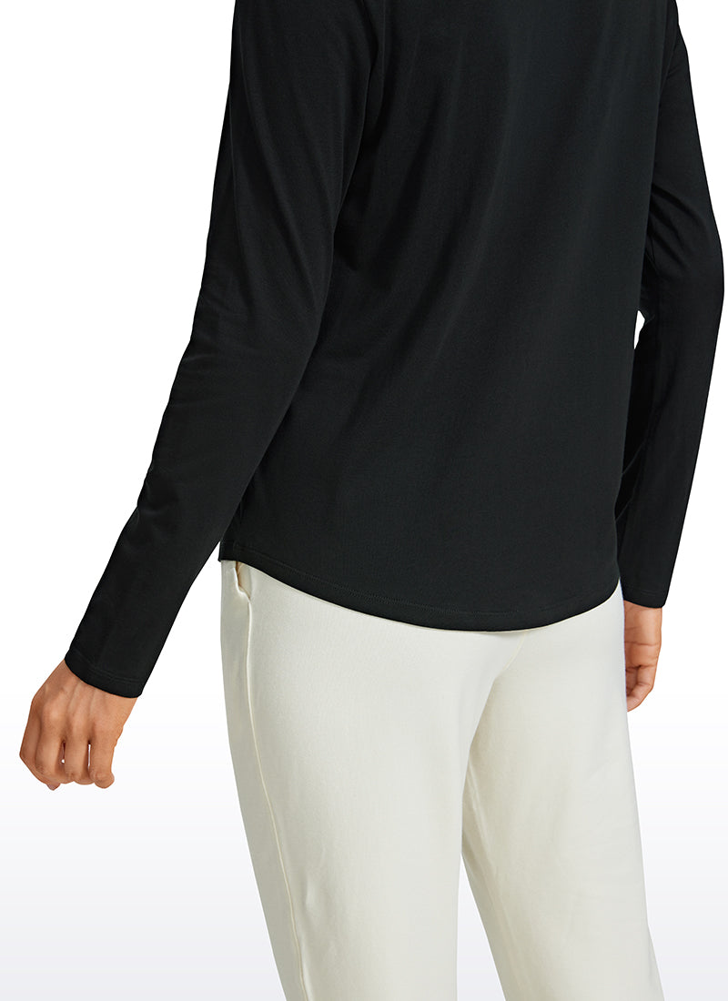 Pima Cotton Workout Long Sleeve