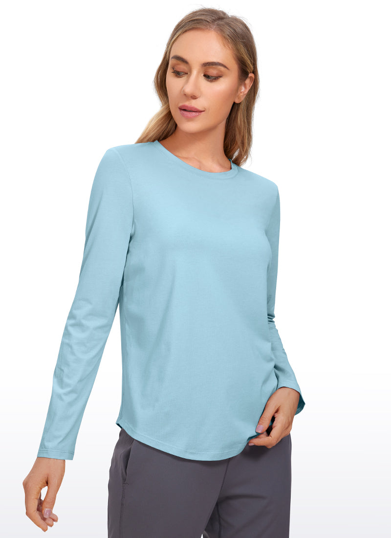 Pima Cotton Workout Long Sleeve