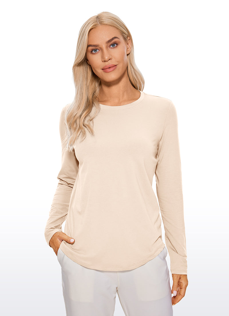 Pima Cotton Workout Long Sleeve