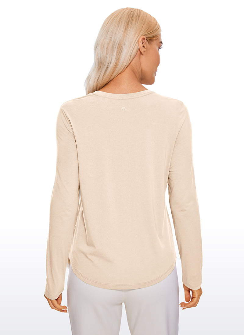 Pima Cotton Workout Long Sleeve